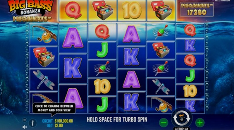 Играть Big Bass Bonanza Megaways от Pragmatic в казино 1Win