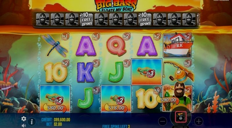 Играть Big Bass Floats my Boat от Pragmatic в казино 1Win