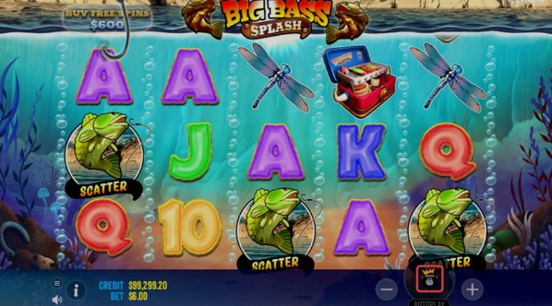 Играть Big Bass Splash от Pragmatic в казино 1Win