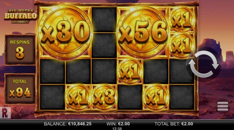 Играть Big Bucks Buffalo Gigablox от Yggdrasil в казино 1Win