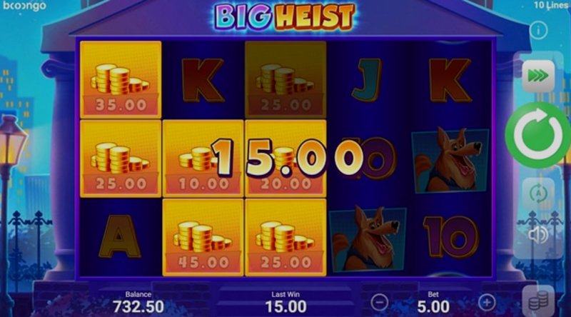 Играть Big Heist от Booongo в казино 1Win