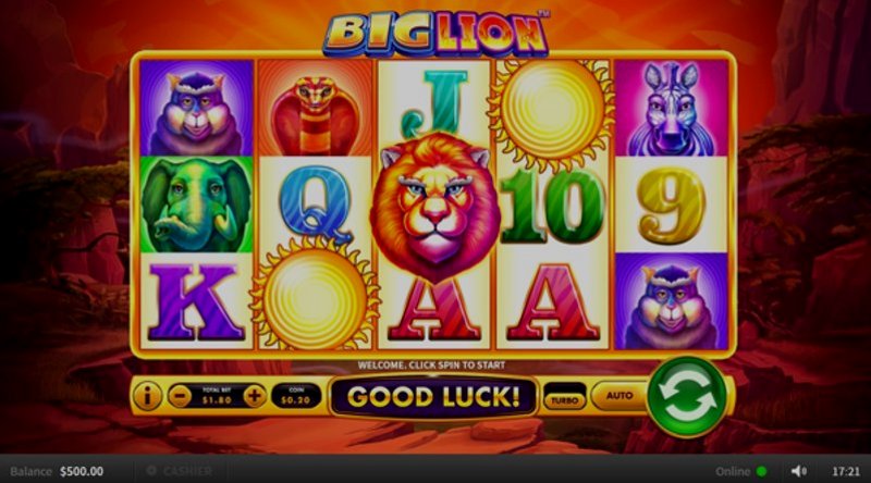 Играть Big Lion от Skywind в казино 1Win