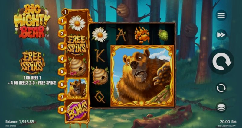 Играть Big Mighty Bear от Microgaming в казино 1Win
