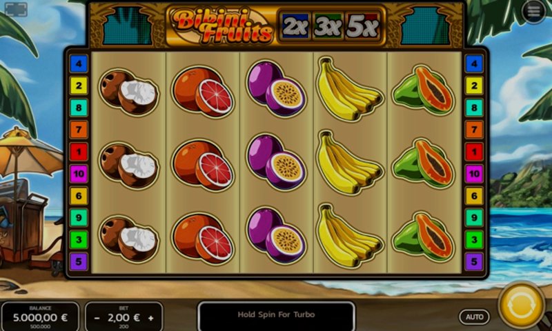 Играть Bikini Fruits от Fazi в казино 1Win
