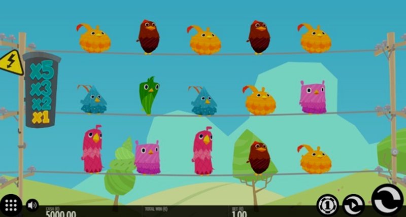 Играть Birds On A Wire от Thunderkick в казино 1Win