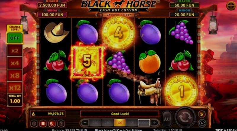 Играть Black Horse™ Cash Out Edition от Wazdan в казино 1Win