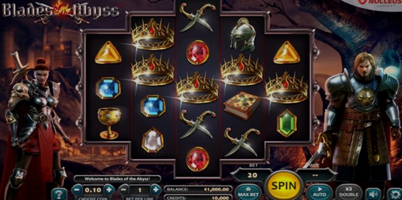 Играть Blades of the Abyss от Nucleus Gaming в казино 1Win