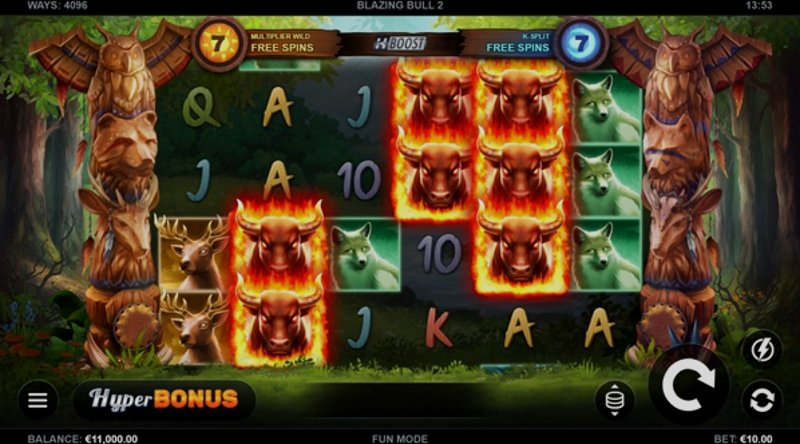 Играть Blazing Bull 2 от Kalamba в казино 1Win