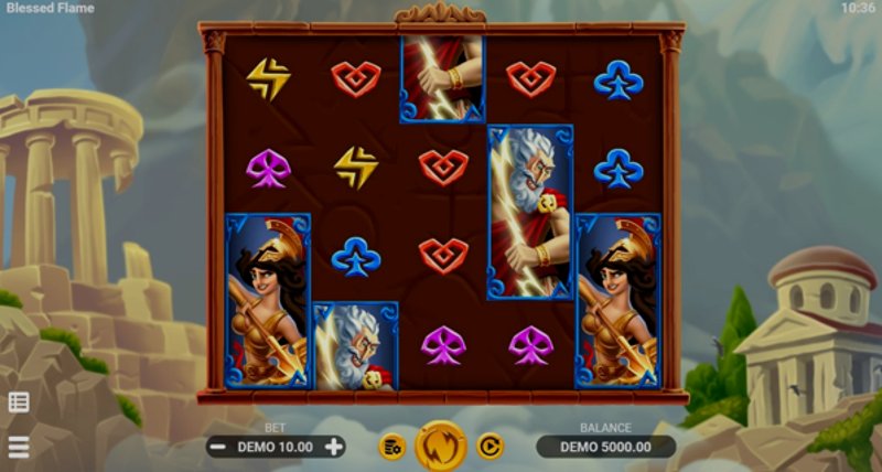 Играть Blessed Flame от Evoplay в казино 1Win