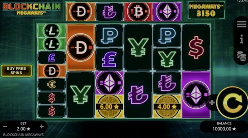 Играть Blockchain Megaways от Booming в казино 1Win