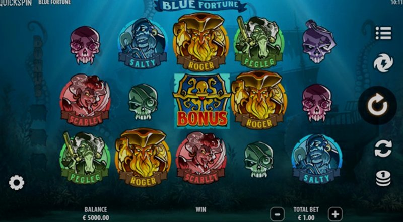 Играть Blue Fortune от Quickspin в казино 1Win