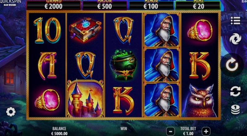 Играть Blue Wizard от Playtech в казино 1Win