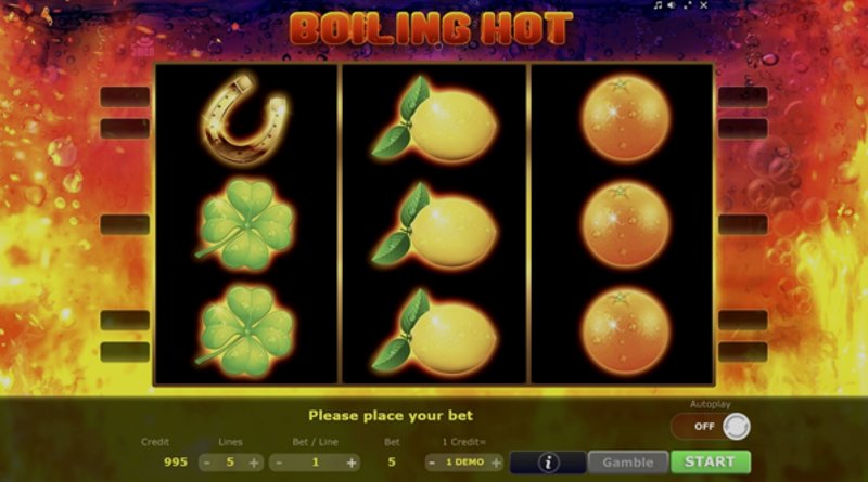 Играть Boiling Hot от 5 Men Gaming в казино 1Win