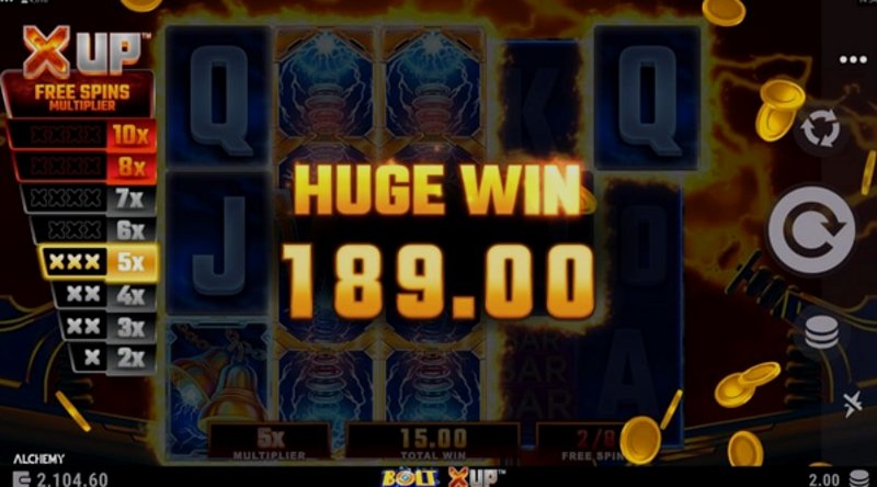 Играть Bolt X UP от Games Global в казино 1Win
