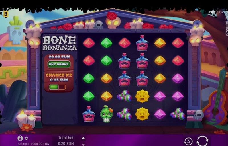 Играть Bone Bonanza от Bgaming в казино 1Win