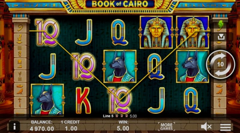 Играть Book of Cairo от Gamzix в казино 1Win