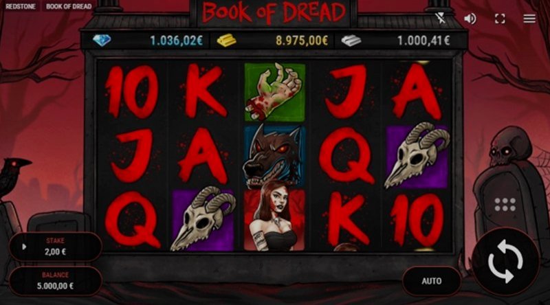 Играть Book of Dread от Fazi в казино 1Win