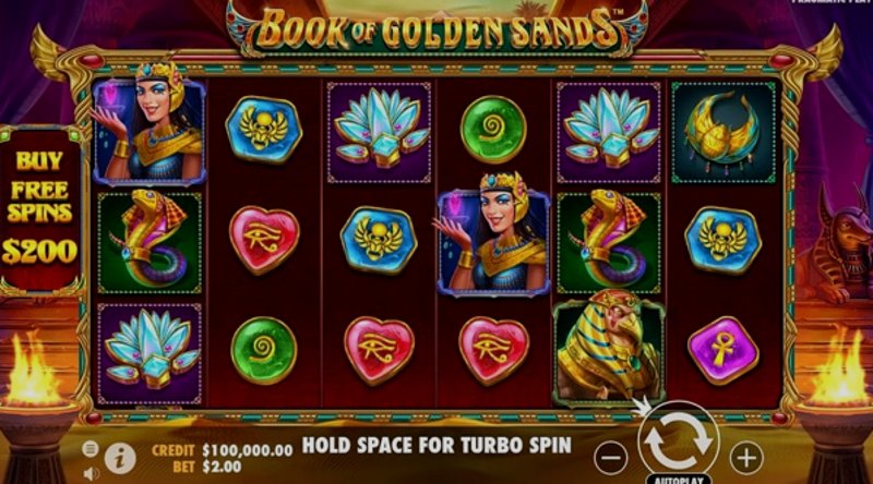Играть Book of Golden Sands от Pragmatic в казино 1Win