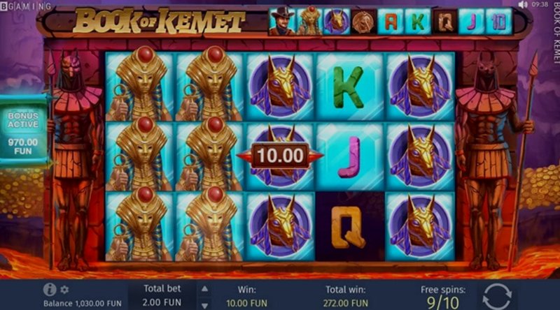 Играть Book of Kemet от Bgaming в казино 1Win