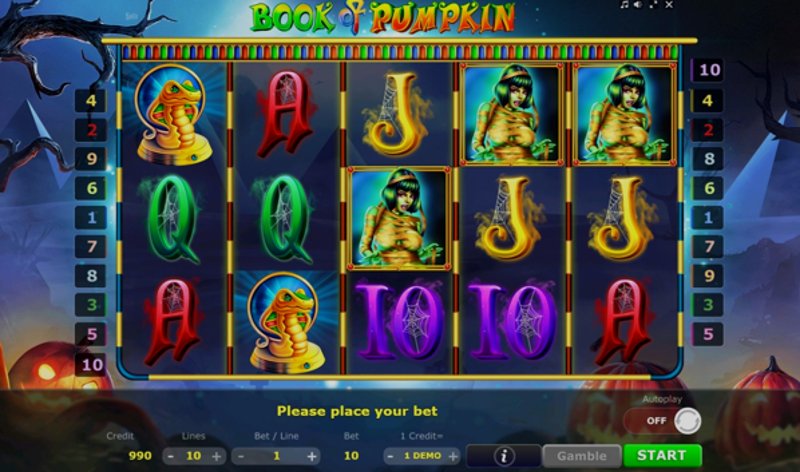 Играть Book Of Pumpkin от Retrogames в казино 1Win