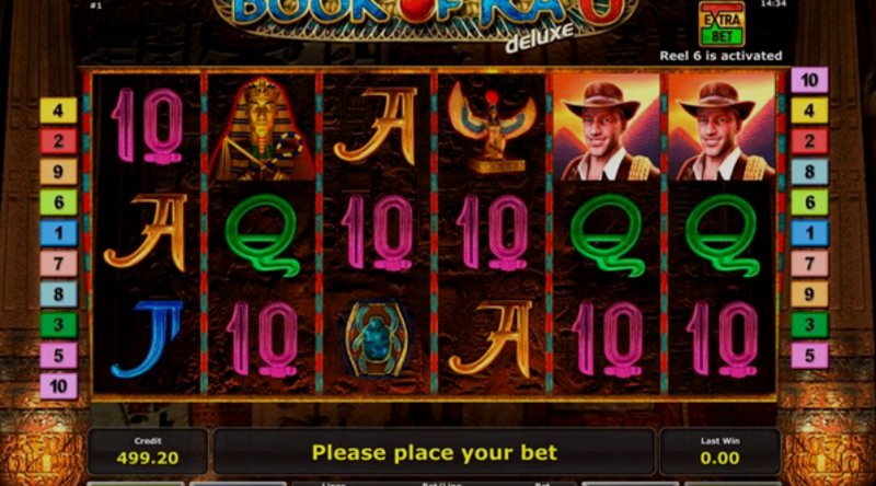 Играть Book of Ra deluxe от Novomatic в казино 1Win