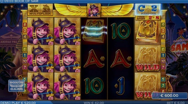 Играть Book of Sam от Elk в казино 1Win