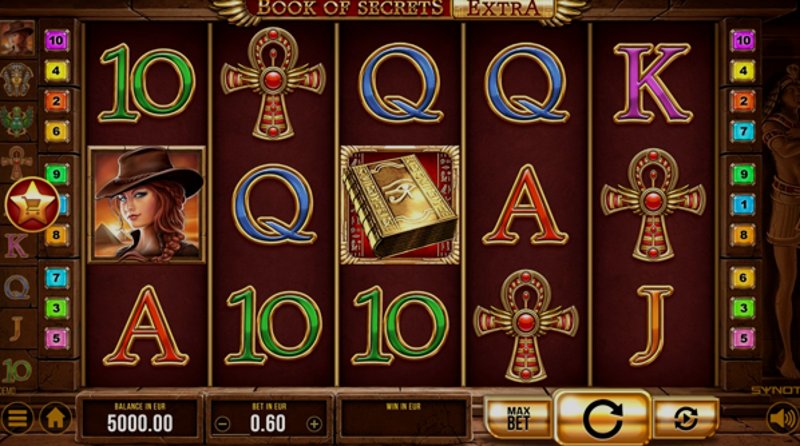 Играть Book of Secrets от Synot в казино 1Win