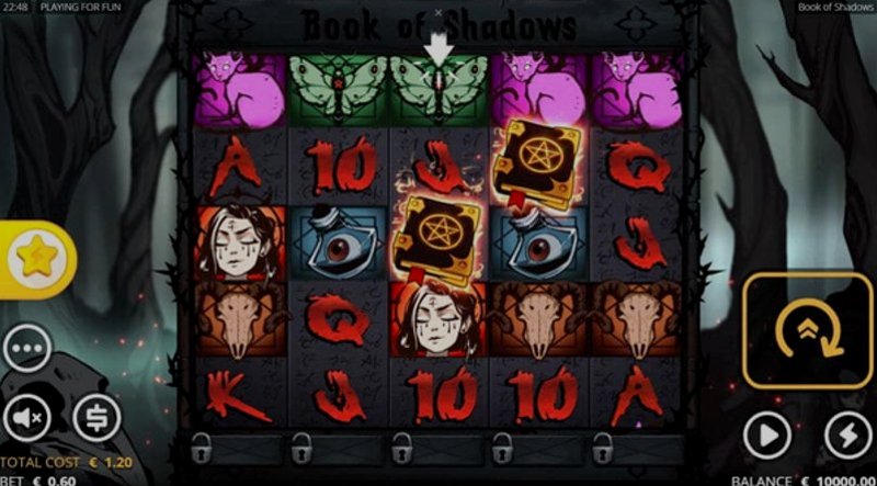 Играть Book of Shadows от No Limit City в казино 1Win
