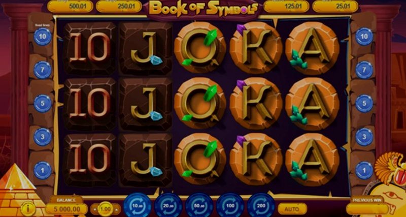 Играть Book Of Symbols от Gamzix в казино 1Win
