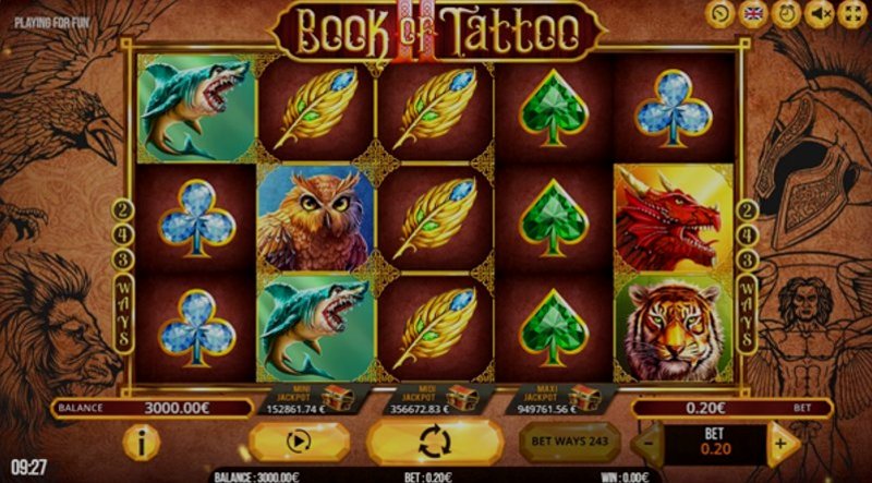 Играть Book Of Tattoo 2 от Fugaso в казино 1Win
