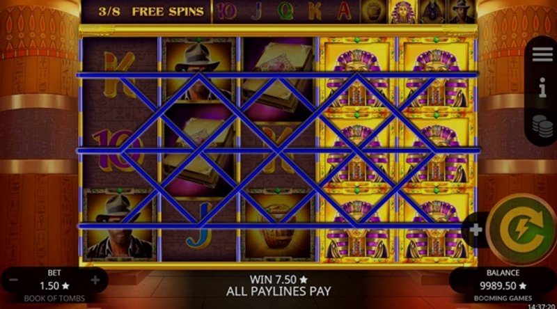 Играть Book of Tombs от Booming в казино 1Win