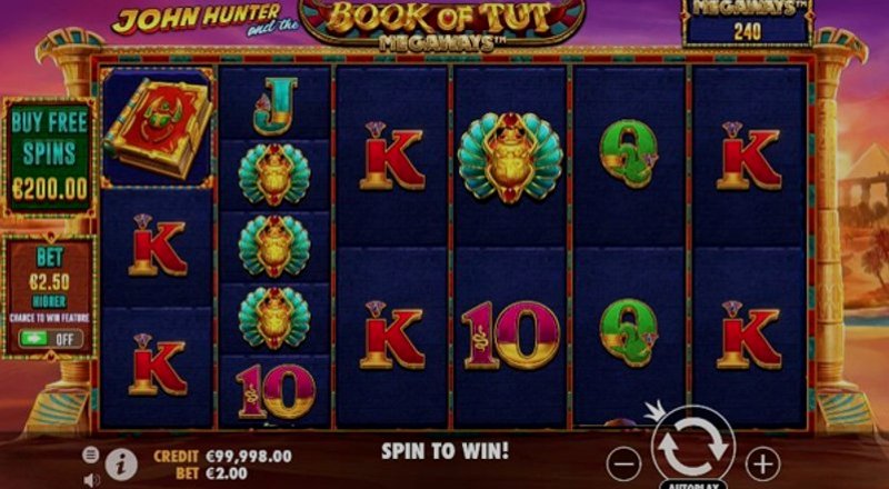 Играть Book of Tut Megaways от Pragmatic в казино 1Win