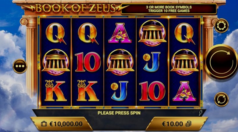 Играть Book of Zeus от Amigogaming в казино 1Win