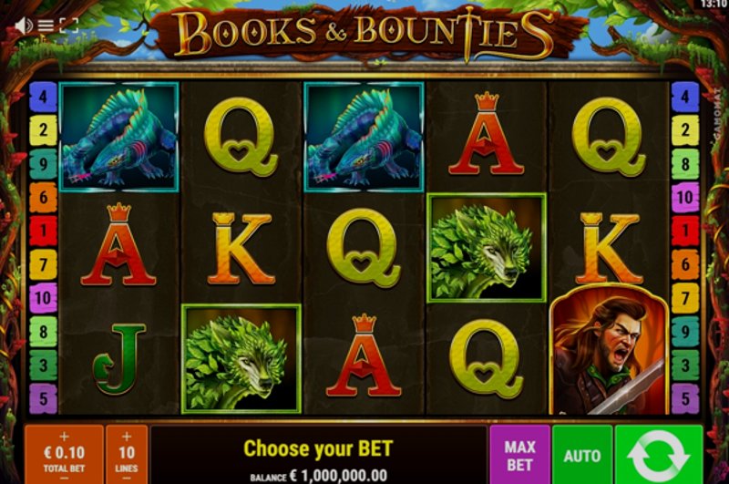 Играть Books & Bounties от Gamomat в казино 1Win