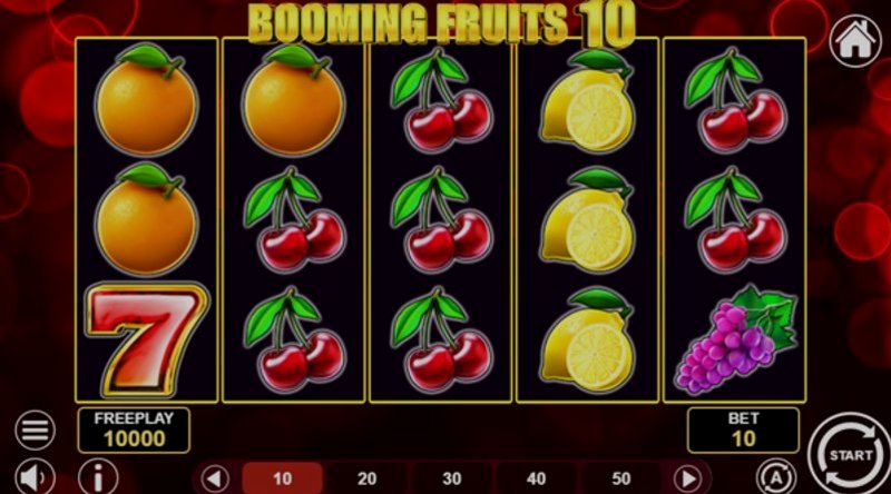 Играть Booming Fruits 10 от 1spin4win в казино 1Win