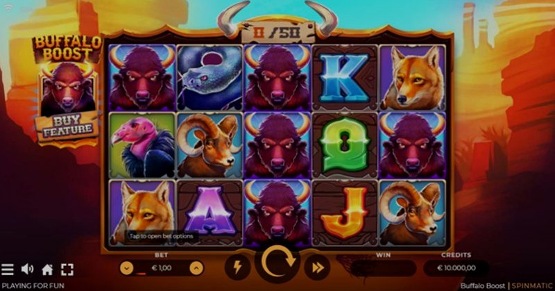 Играть Buffalo Boost от Spinmatic в казино 1Win