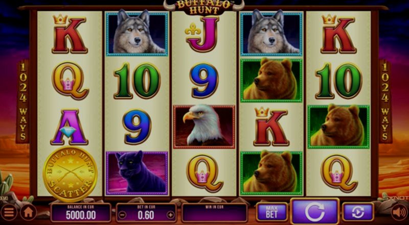 Играть Buffalo Hunt от Synot в казино 1Win