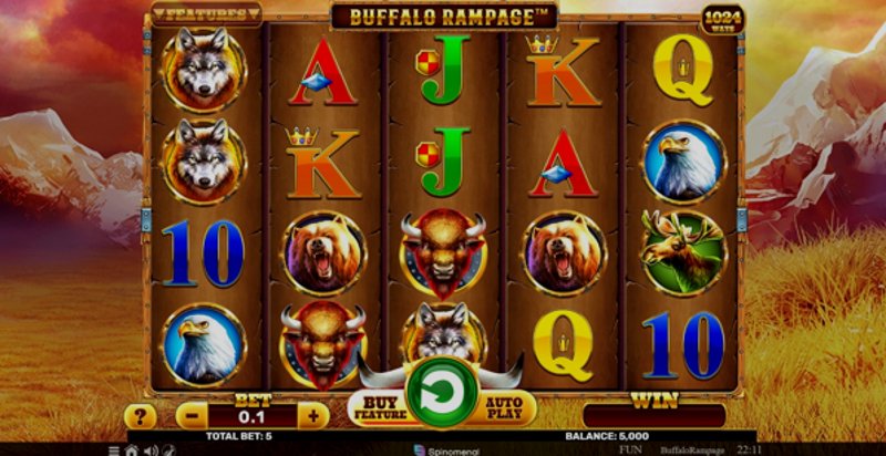 Buffalo Rampage Spinomenal в казино 1Win (1Вин) Buffalo Rampage Spinomenal в казино 1Win (1Вин)