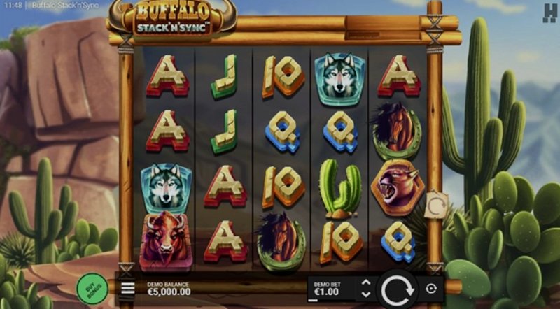 Играть Buffalo Stack n Sync от Hacksaw в казино 1Win
