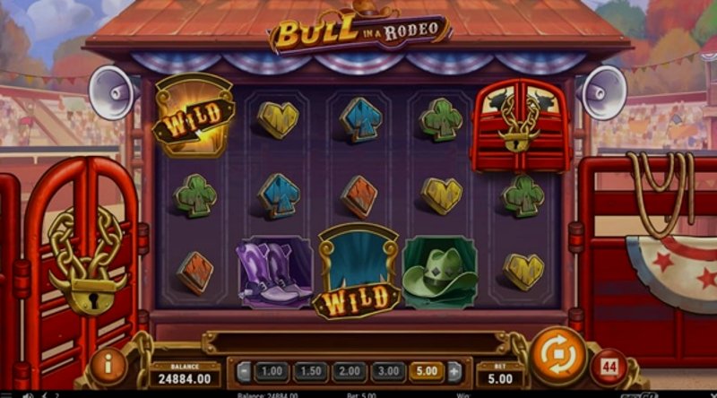 Играть Bull in a Rodeo от Playn Go в казино 1Win