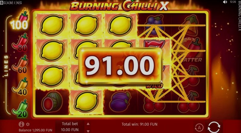 Играть Burning Chilli от Red Rake в казино 1Win