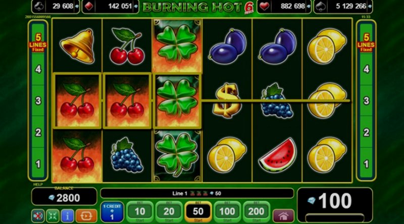 Играть Burning Hot от Amusnet Interactive в казино 1Win
