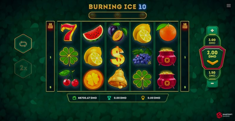 Играть Burning Ice от Smartsoft в казино 1Win