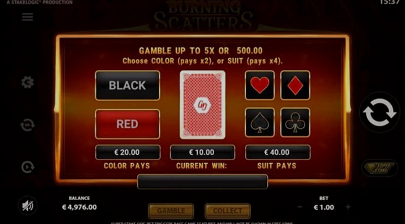 Играть Burning Scatters от Stakelogic в казино 1Win