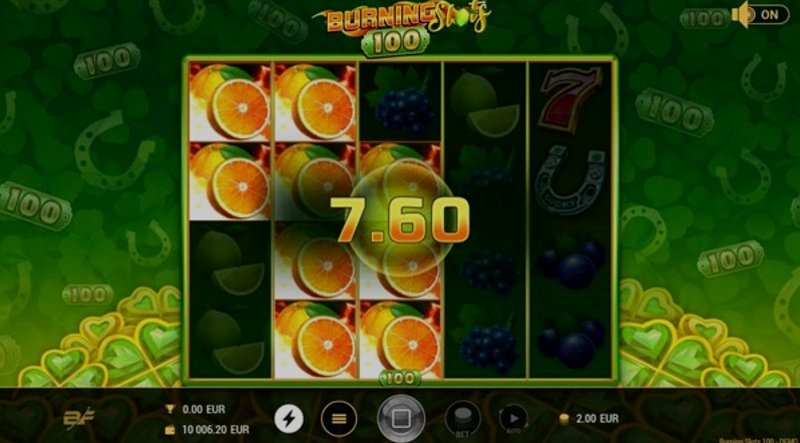 Играть Burning Slots 100 от Bf Games в казино 1Win