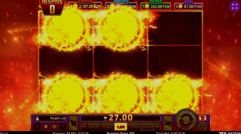 Играть Burning Stars от Wazdan в казино 1Win