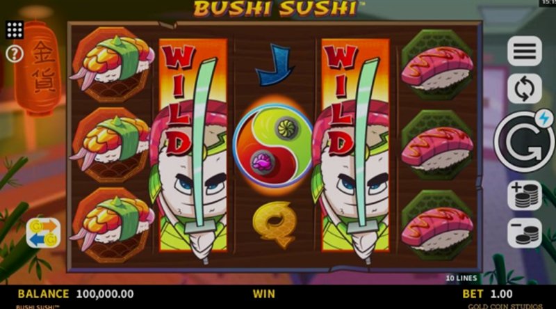 Играть Bushi Sushi от Games Global в казино 1Win