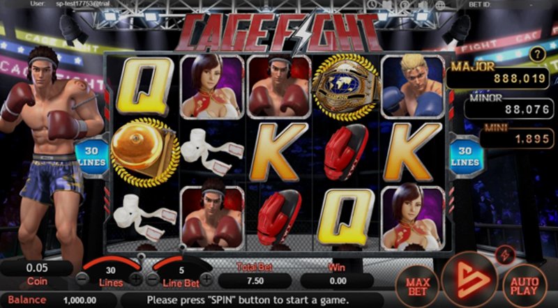 Играть Cage Fight от Simpleplay в казино 1Win