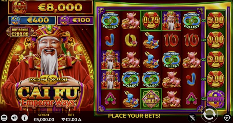 Играть Cai Fu Emperor Ways от Bluehorn в казино 1Win