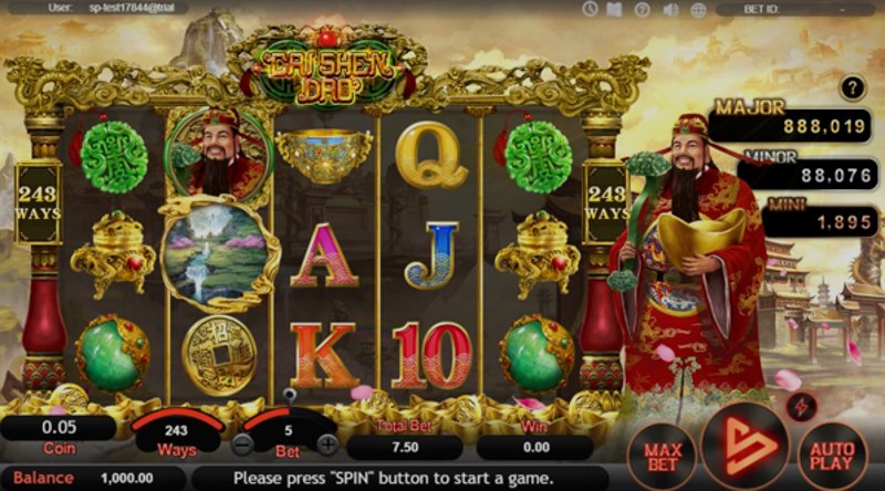 Играть Cai Shen Dao от Simpleplay в казино 1Win